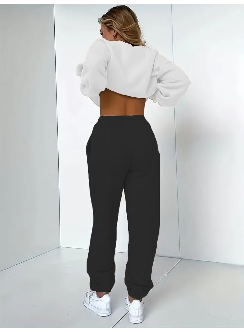 DogFish Tracksuit Oversize Brooklyn Printed Tracksuit,lover,couple Combination White - Image 2